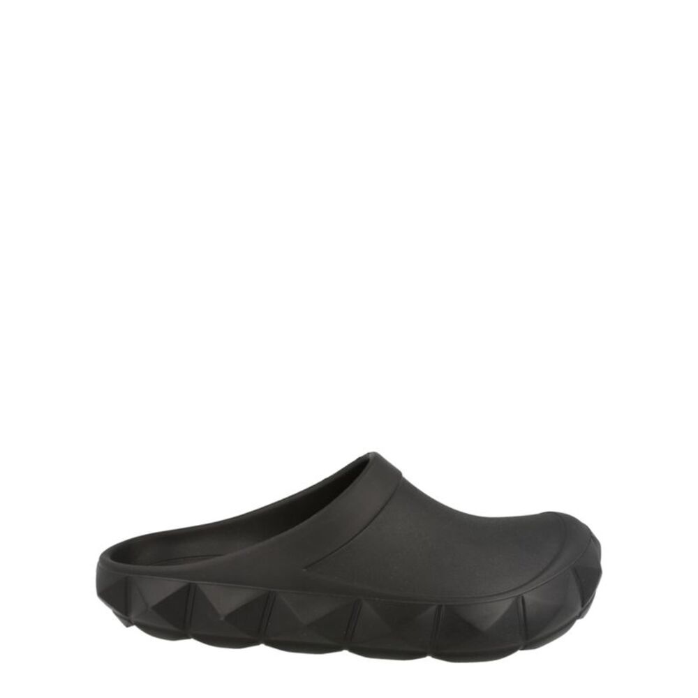 Valentino Roman Stud Turtle Rubber Clogs Black Mens